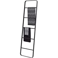 Sealskin Brix Escalera Decorativa Toallero- Metal- Negro- 50x170x35 cm